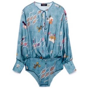 Zara floral bodysuit